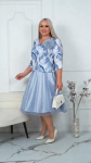 Eleganti&scaron;ka suknelė, didesnių dydžių / Caroline / 110 / mėlyna /