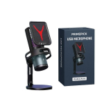 Profesionalus Mikrofonas su RGB ap&scaron;vietimu ir Triuk&scaron;mo Slopinimu PrimePick GM7