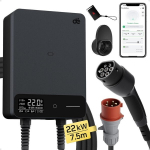 deWB11 Elektromobilių įkrovimo stotelė su programėle, 22 kW