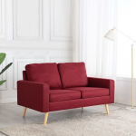 Dvivietė sofa, raudona
