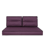 Pagalvių komplektas paletei Hobbygarden Tomek 1+2, violetinis