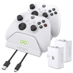 įkroviklis dviems XBOX ONE Series valdikliams Baltas
