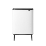 Brabantia &scaron;iuk&scaron;liadėžė Bo Touch Bin Hi, 2x30 l, balta