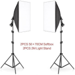 Stovai su ap&scaron;vietimo lempomis (softbox)