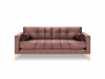 Dvivietė sofa Cosmopolitan Design Bali, rožinė/auksinės spalvos