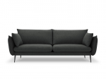 Keturvietė sofa Milo Casa Elio, tamsiai pilka