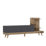 TV staliukas Kalune Design 382, 180 cm, pilkas/rudas