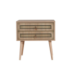 Naktinis staliukas Kalune Design 869, 61 cm, ąžuolo/&scaron;viesiai žalios spalvos