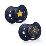 Silikoniniai dinaminiai čiulptukai Lovi Stardust, Blue, 0-3 mėn., 2 vnt.