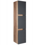 Vonios spintelė Spectra country, 35x153,4x35,2 cm, ruda/juoda
