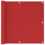 Balkono pertvara vidaXL 90x500 cm, raudona