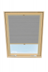 Klostuota užuolaidėlė stoginiam langui Velux, 94x118 cm, Pilka B-307000