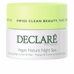 Odą gaivinanti kaukė - kremas Vegan Nature Night Spa Declar&eacute;, 50 ml