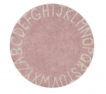 Skalbiamas medvilninis kilimas Round ABC Vintage Nude-Natural &Oslash;150cm