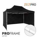 Prekybinė palapinė Zeltpro Proframe Juoda, 3x4,5