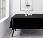 Stačiakampė staltiesė Restly Juoda, 150x150
