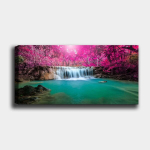 Reprodukcija ant drobės Kriokliai, 50x120 cm