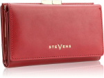 Odinė piniginė moterims Stevens su RFID apsauga