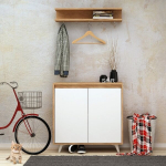 Prie&scaron;kambario komplektas Kalune Design Obsoyo, rudas/baltas