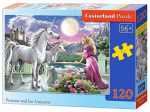 Dėlionė Princess and her Unicorns, 120 dalių