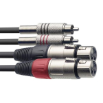 Stagg STC3CMXF, XLR/RCA, 3 m