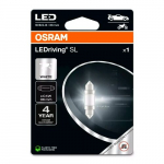 LED lemputė C5W, 0.8W, 6000K, 12V, LEDriving SL serija