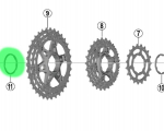 Kasetės pažeminimas Shimano Low Spacer 1.85mm for 8/9/10-speed cassette