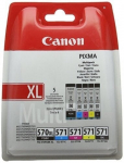 Kasetė ra&scaron;aliniams spausdintuvams Canon PGI-570XL/CLI-571 C/M/Y/BK Multipack (0318C004)