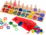 MONTESSORI Medinis Lavinamasis Žaislas su Skaičiais ir Formelėmis