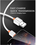 Somostel laidas, USB - Type C, 1 m, baltas