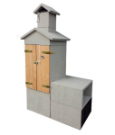 Lauko betoninė rūkykla-kepsninė Smokehouse Helios