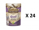 Carnilove konservai katėms su putpelių mėsa ir kiaulpienėmis 24X 85g