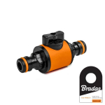 Jungtuvas 2 jungtims Bradas BLACK LINE su vožtuvu