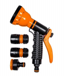 Laistymo pistoleto ir jungčių rinkinys Bradas BLACK LINE