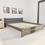 Lova NERIS, 160x200 cm, grafito spalvos