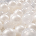 Plastikiniai kamuoliai KiddyMoon, , perlų spalva, 1200 vnt.