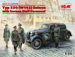 Klijuojamas Modelis ICM 35539 Typ 320 (W142) Saloon with German Staff Personnel 1/35