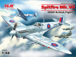Klijuojamas Modelis ICM 48062 Spitfire Mk.VII, WWII British Fighter 1/48
