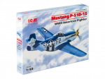 Klijuojamas Modelis ICM 48151 Mustang P-51D-15, WWII American Fighter 1/48