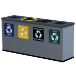 4 dalių MINI rū&scaron;iavimo &scaron;iuk&scaron;liadėžė, Alda 4 x 12 l "Eco Station"