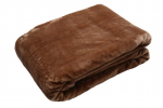 Vienspalvė lovatiesė - pledas KG-8, ruda, 160 x 210 cm