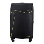 Solier didelis lengvas lagaminas L STL1651, 70 l, Juodas/raudonas
