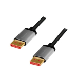 LogiLink DisplayPort laidas 2m, 8K UHD, juodas, HDMI, DTS, HDR, poząlacany