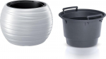 Gėlių vazonas Prosperplast Maze DBMZK400-S449, baltas