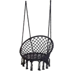 Pakabinama sūpynė Stork's Nest, juoda, 60x80 cm