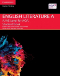 English Literature A: A/AS Level for AQA Student Book