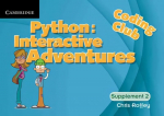 Coding Club Python: Interactive Adventures Supplement 2 New edition, Level 2, Coding Club Python: Interactive Adventures Supplement 2