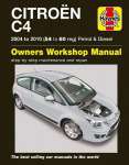 Citroen C4 Owners Workshop Manual: 04-10 2nd Revised edition, 04-10