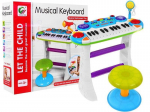 Vaiki&scaron;kas pianinas su mikrofonu ir kėdute CanHui Toys BB335B