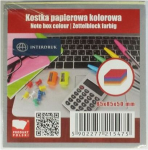Popieriaus kubas 85x85x50 mm spalvotas klijuotas - INTERDRUK